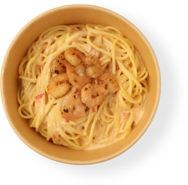 Grilled Shrimp Carbonara
